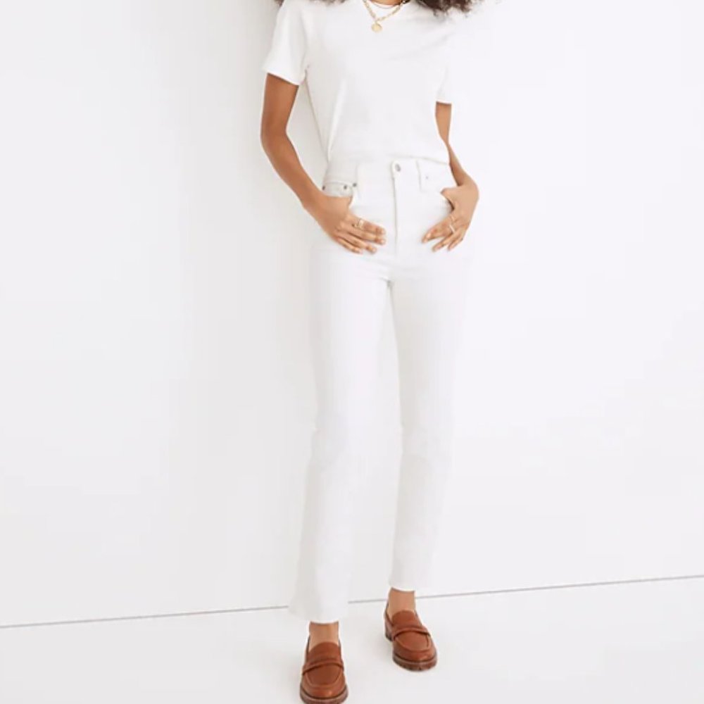 Women's Madewell Perfect Vintage Jean - White - Size 27